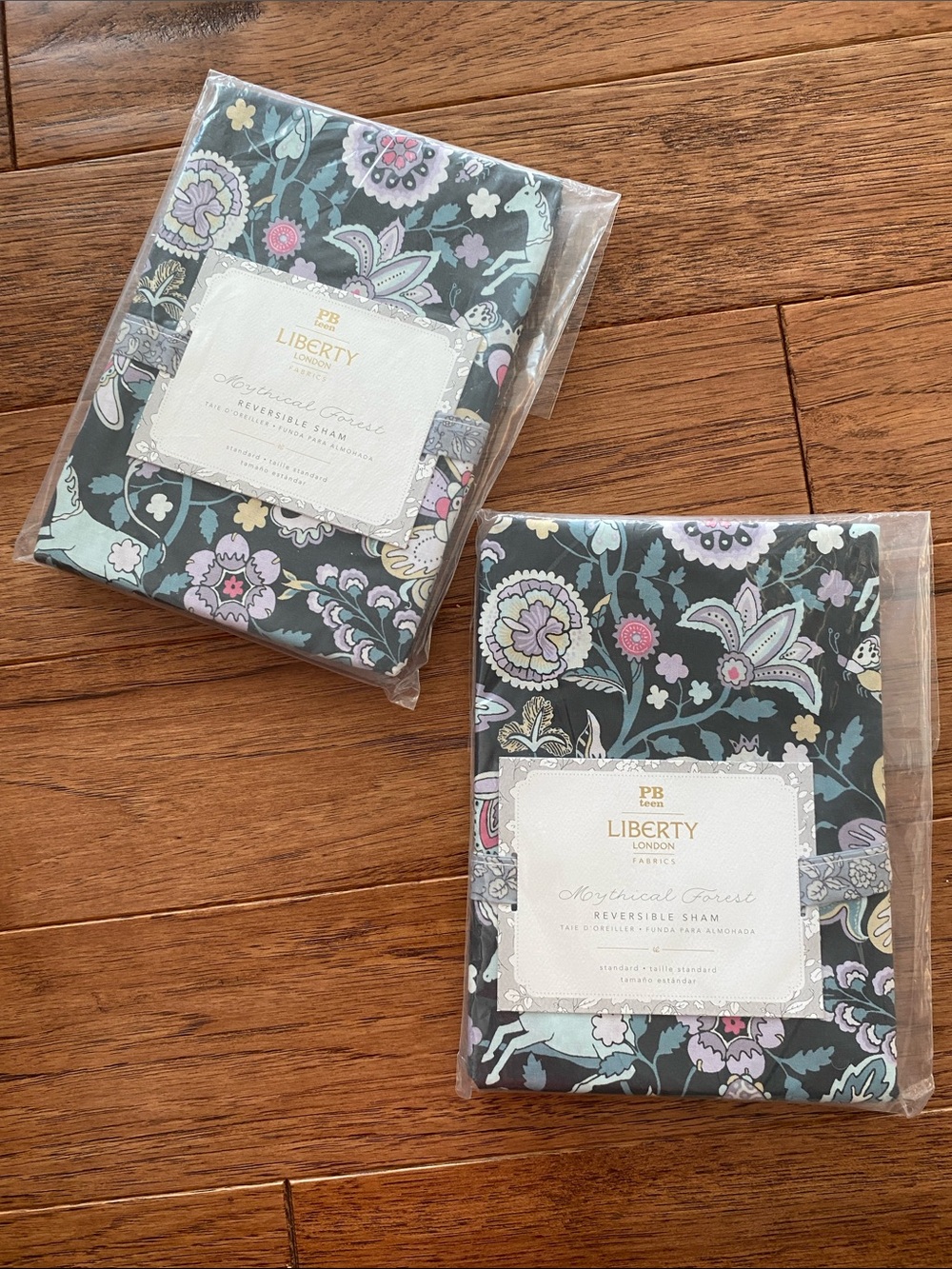 Pottery Barn mythical forest revers Reversible Shams - set of two